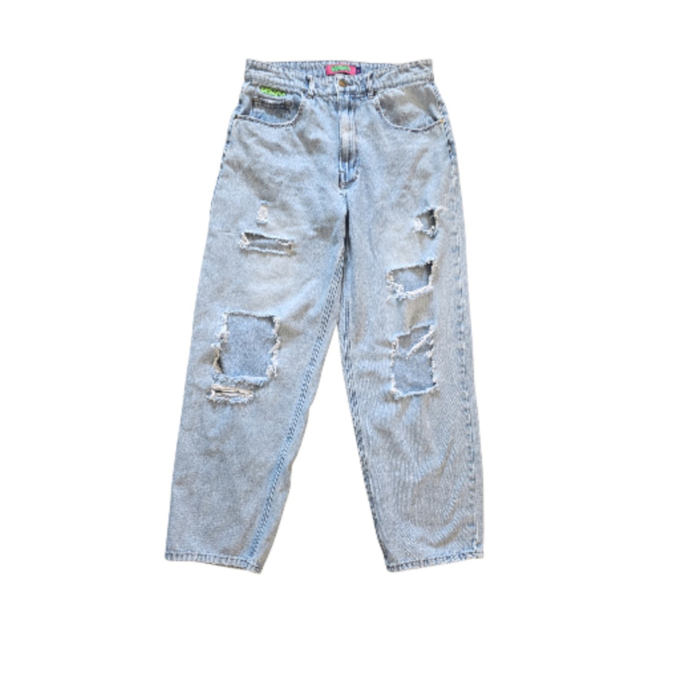 Empyre jeans Tori Size 11 Junior's Wide Leg Distressed Holes
